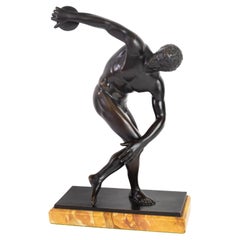 19th C. German Patinated Bronze Figural Sculpture