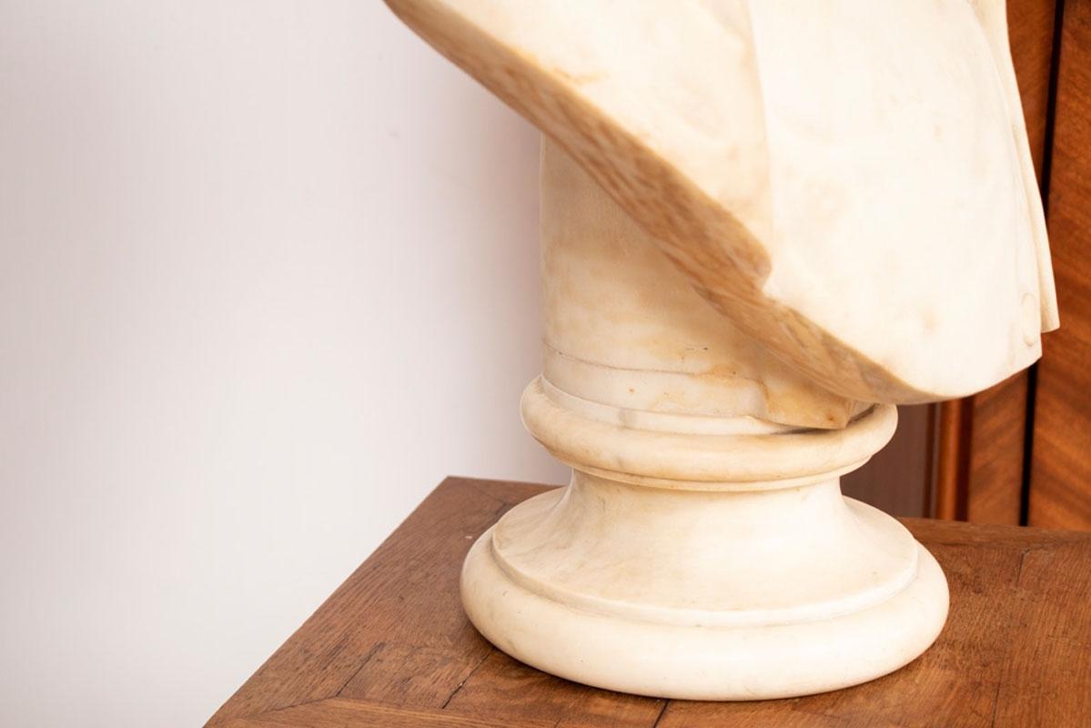 19th Century Marble Bust of Sir Thomas Spencer Wells, circa 1879 For Sale 2
