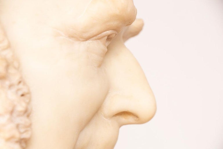 19th Century Marble Bust of Sir Thomas Spencer Wells, circa 1879 For Sale 4