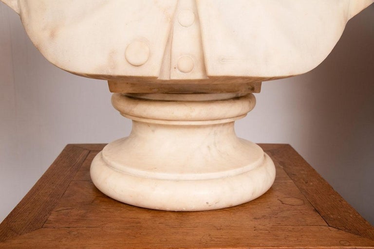 Late 19th Century 19th Century Marble Bust of Sir Thomas Spencer Wells, circa 1879 For Sale