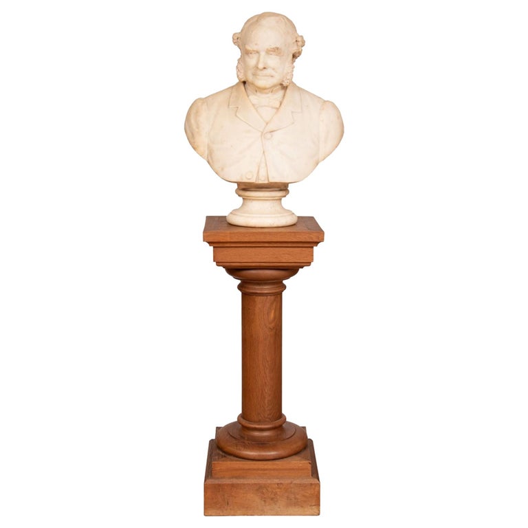 19th Century Marble Bust of Sir Thomas Spencer Wells, circa 1879 For Sale