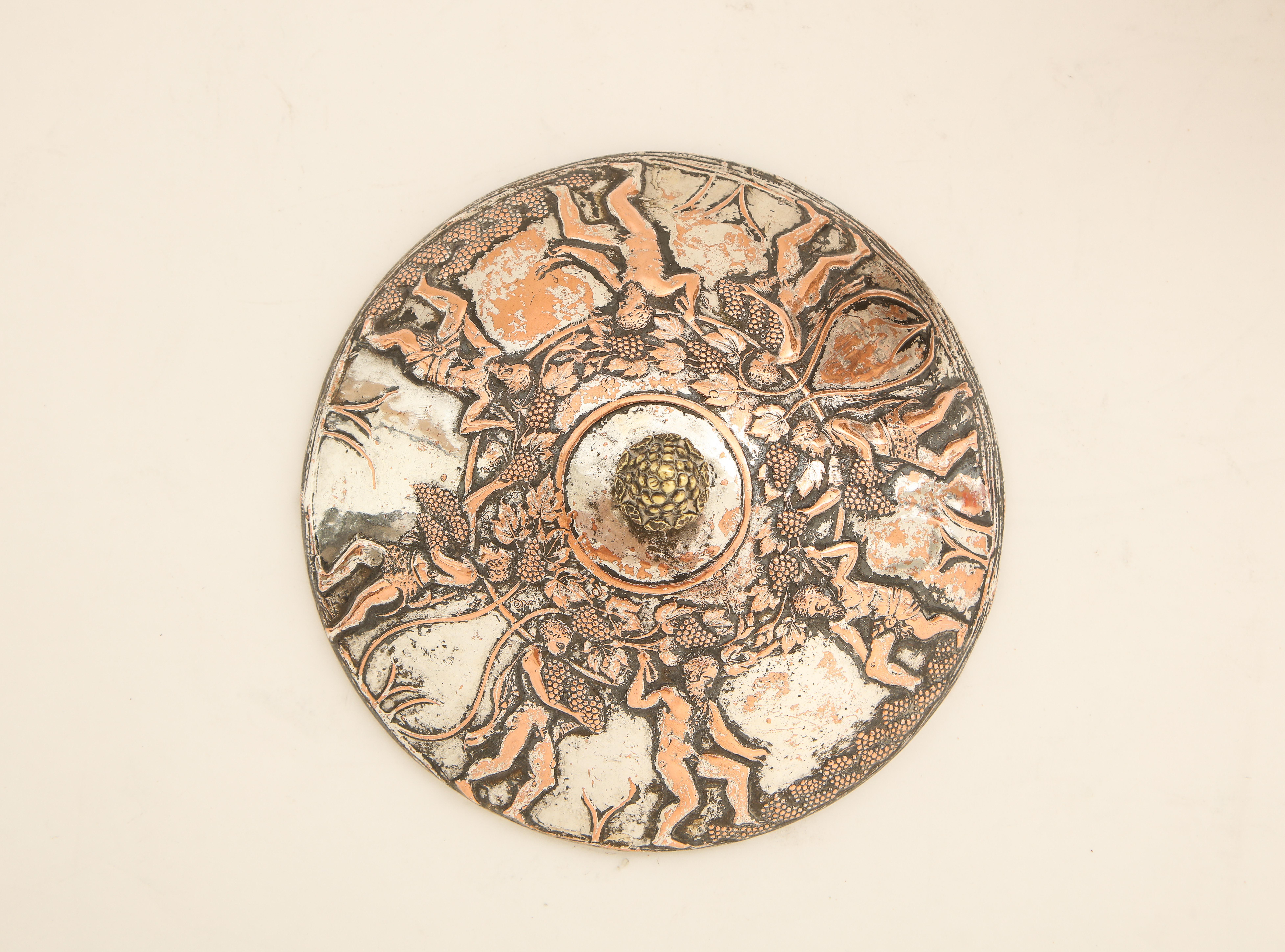 19th C. Silvered Bronze Neoclassical Covered Bowl, Att. E.F. Caldwell For Sale 3