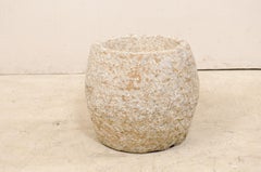 19th Century Spanish Large Hand Carved Stone Vessel or Basin