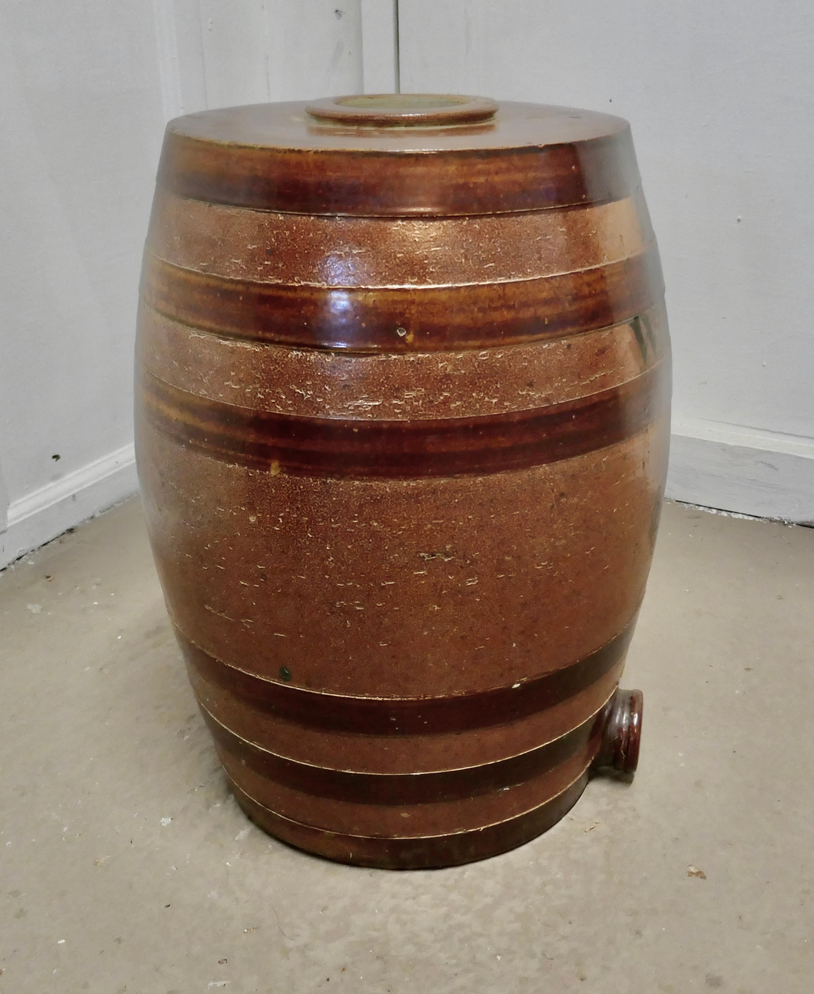 stoneware barrel