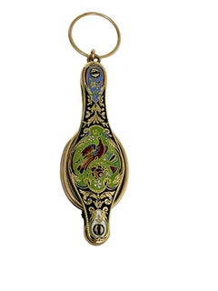 19. Jahrhundert 14kt Gold und Emaille Lorgnette