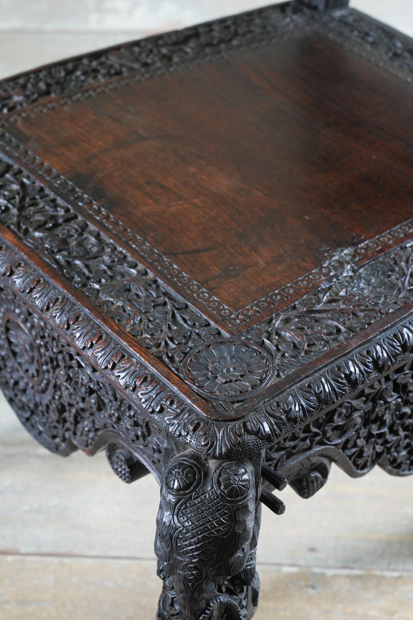 A 19th Century Anglo-Indian Side Chair For Sale 7