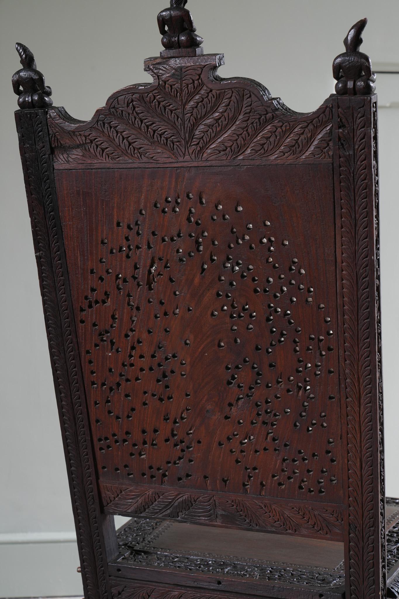 A 19th Century Anglo-Indian Side Chair For Sale 3