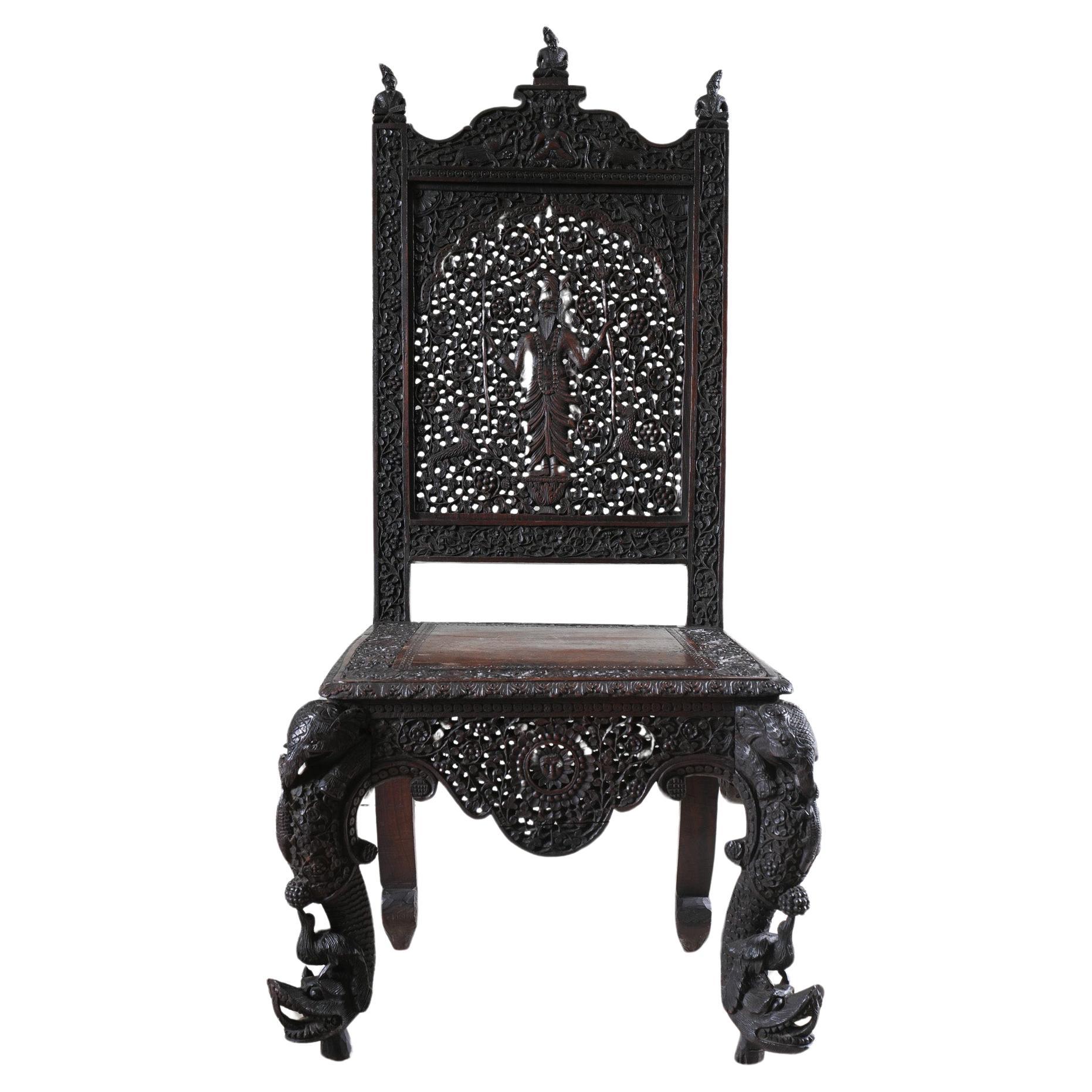 A 19th Century Anglo-Indian Side Chair