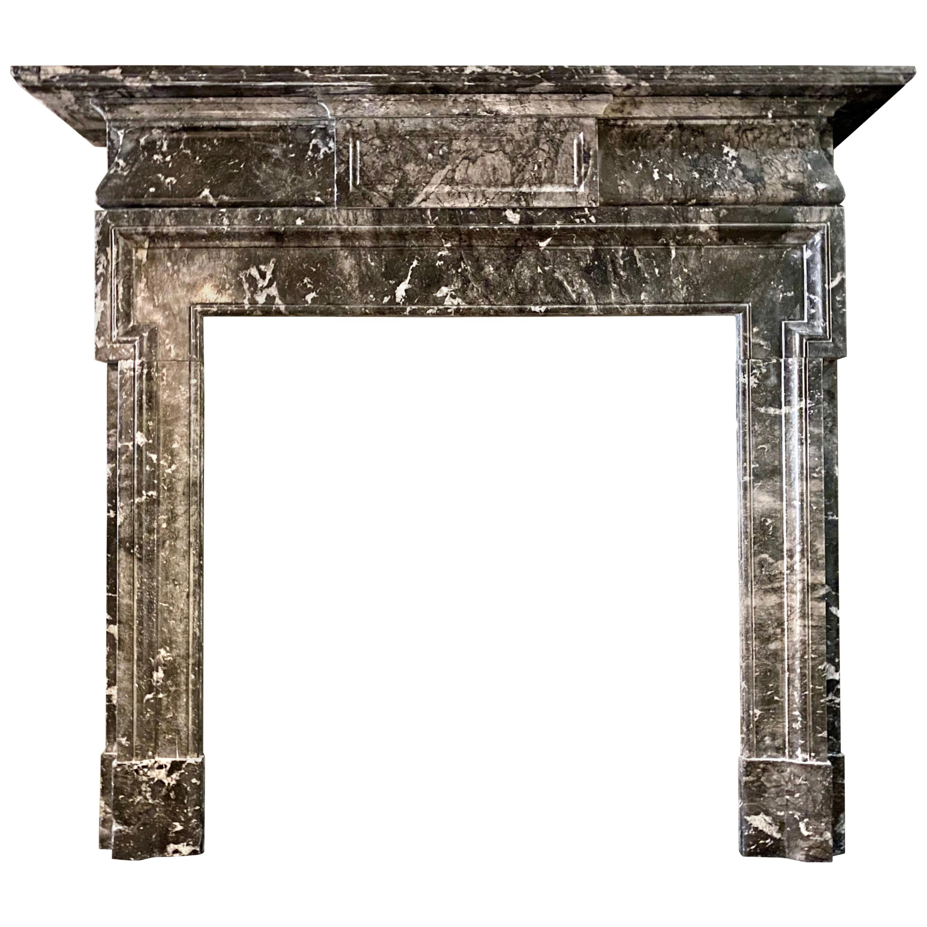 Antique Louis XV Marble Stone Fireplace Mantel, 19th Century For Sale ...