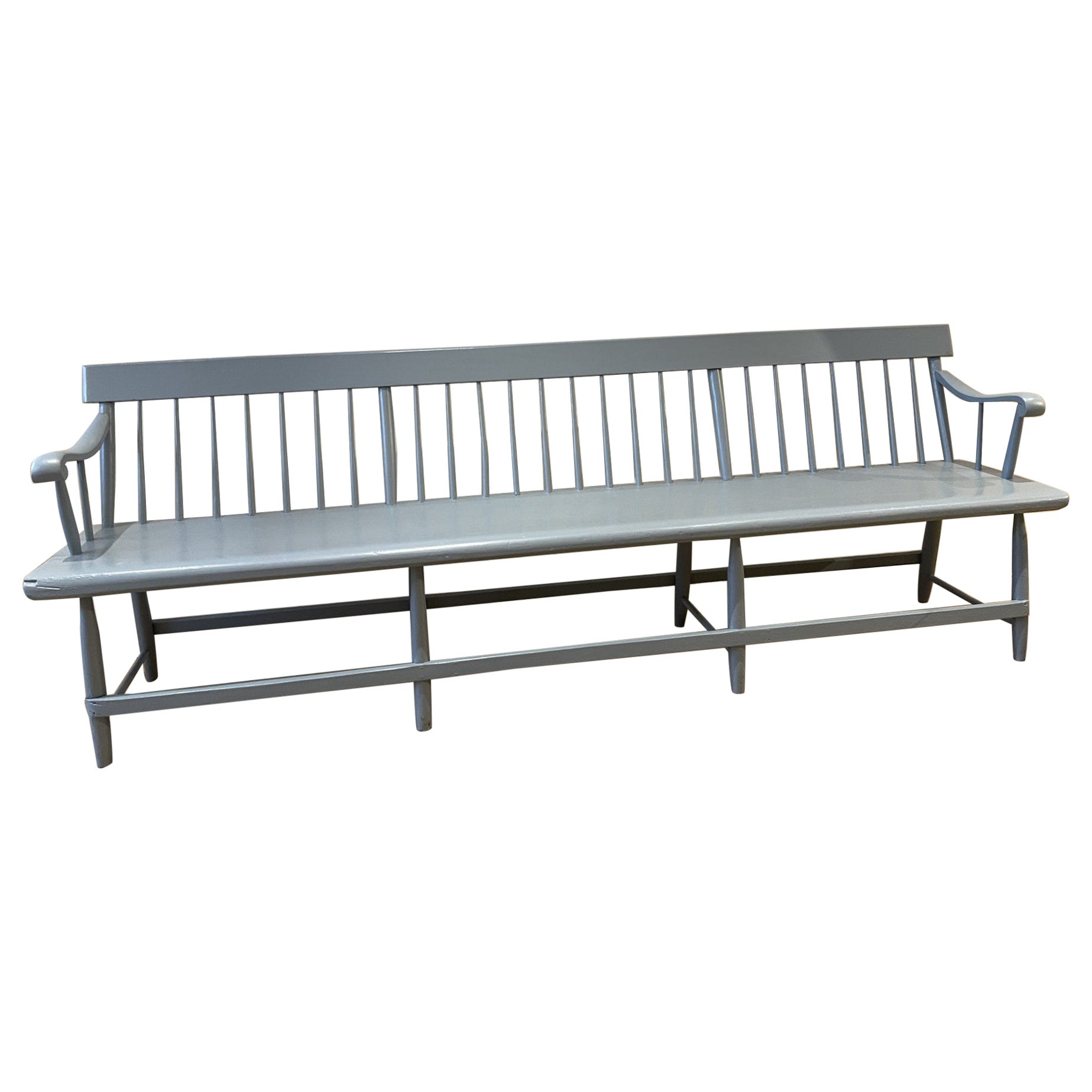 A 19th Century Antique Spindle Backed Beacons Bench