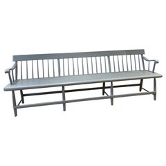 A 19th Century Antique Spindle Backed Beacons Bench