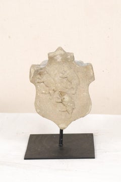 19th Century Aragon Stone Marker with Great Patina on Custom Stand, Spain