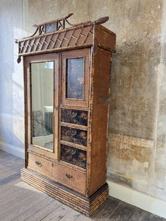 A 19th Century Bamboo Wardrobe