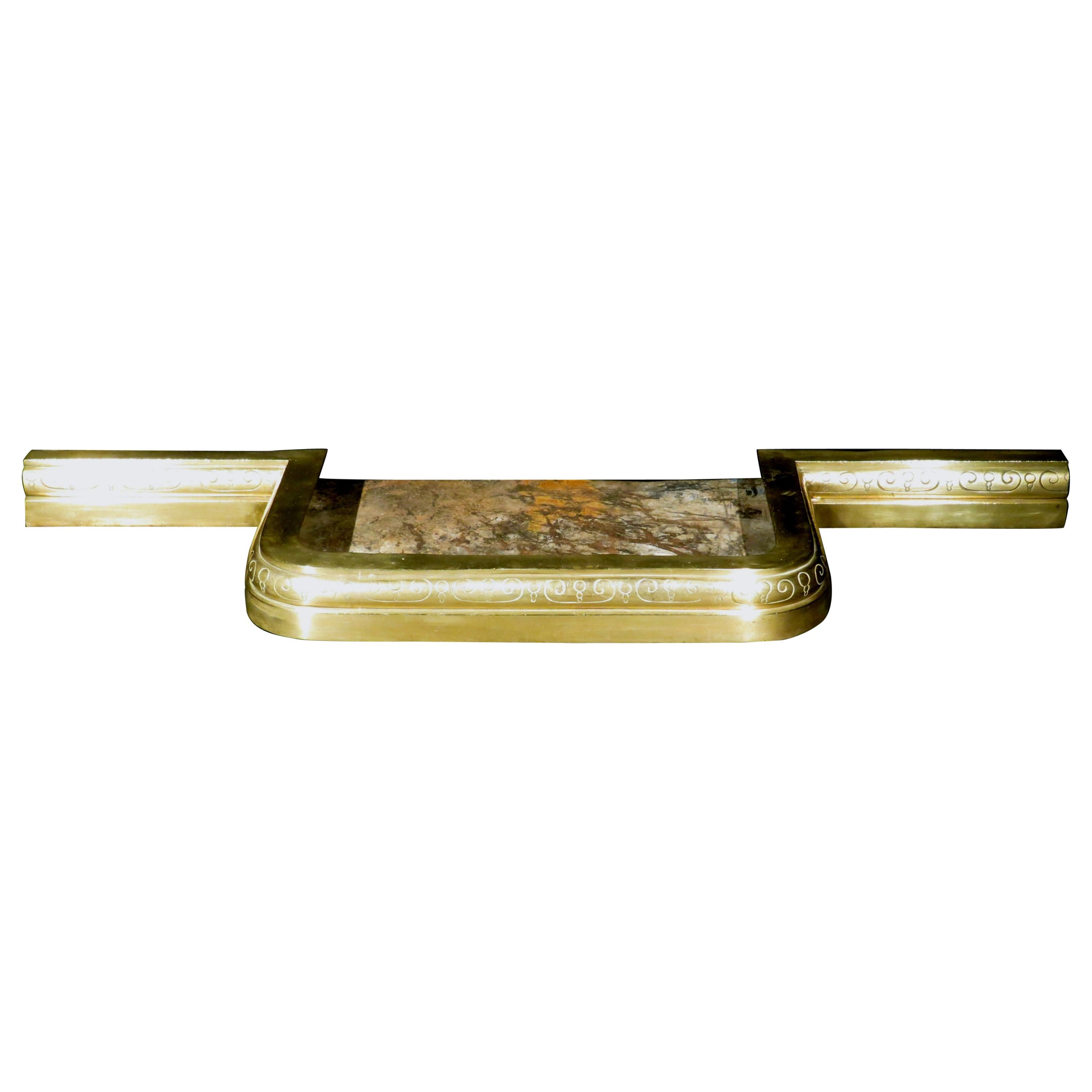 19th Century Brass Fire Fender, England, circa 1850 at 1stDibs