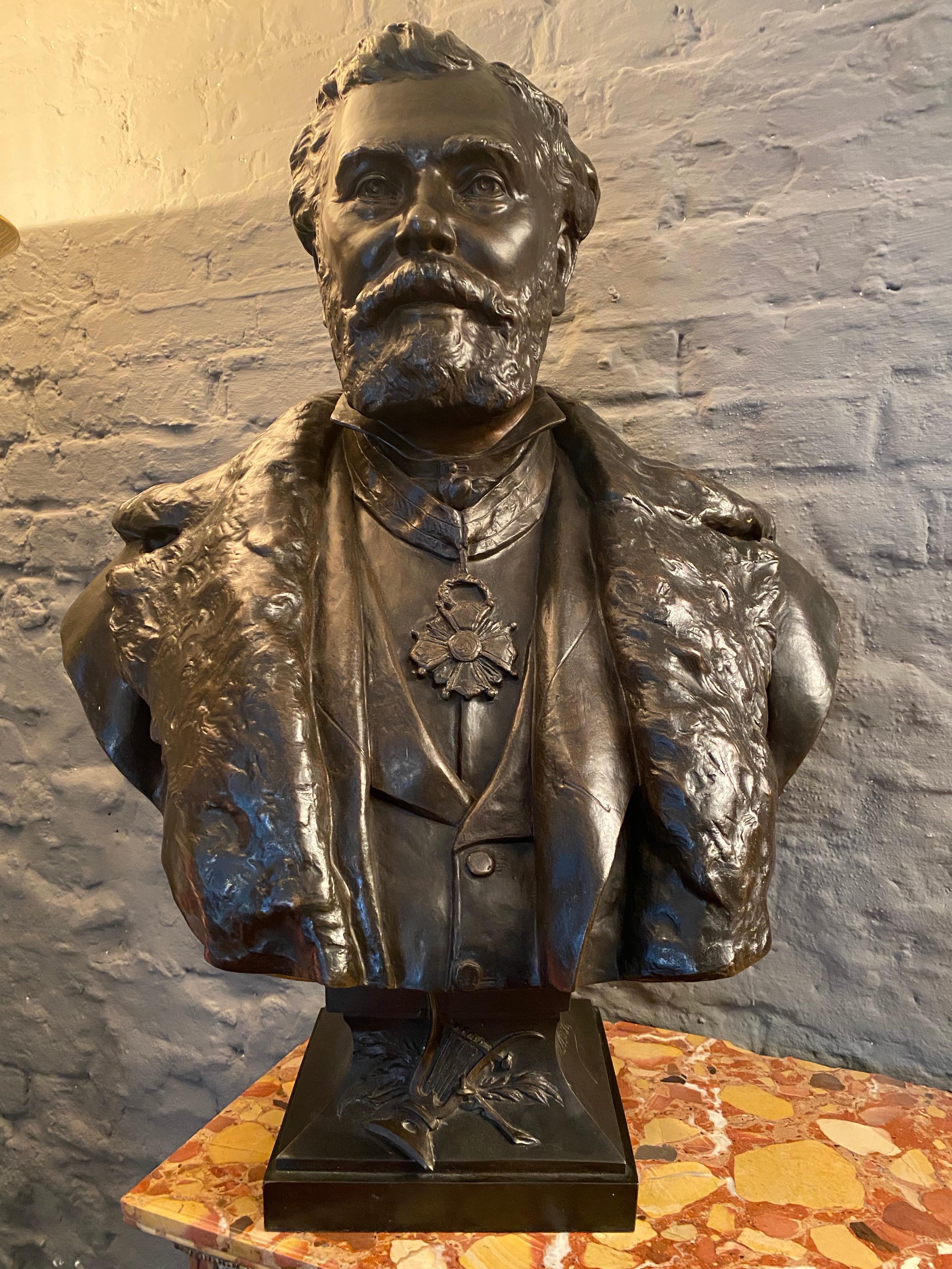 19th Century Bronze Bust from Thiebaut Freres Paris Foundry 4
