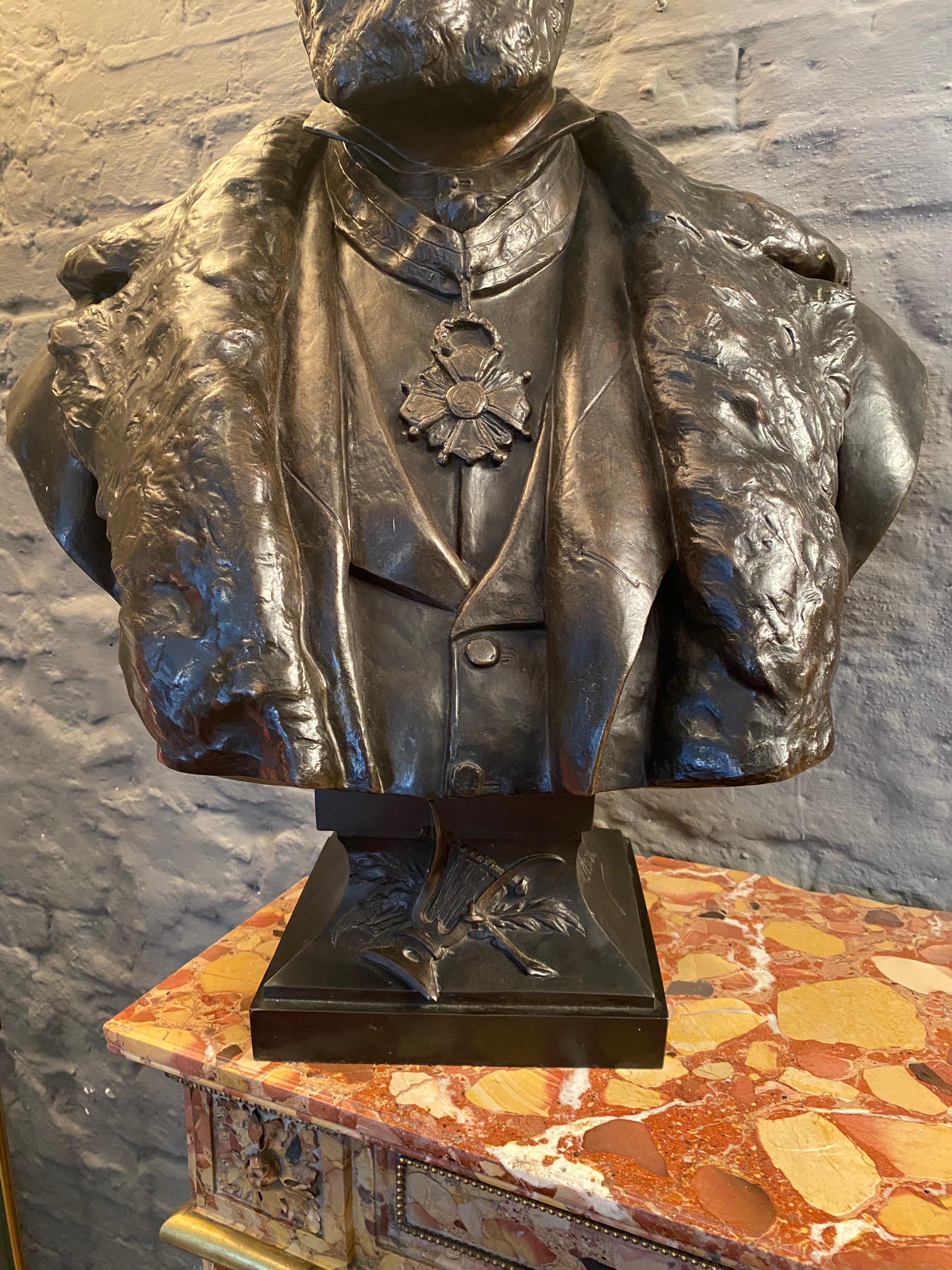 19th Century Bronze Bust from Thiebaut Freres Paris Foundry 5