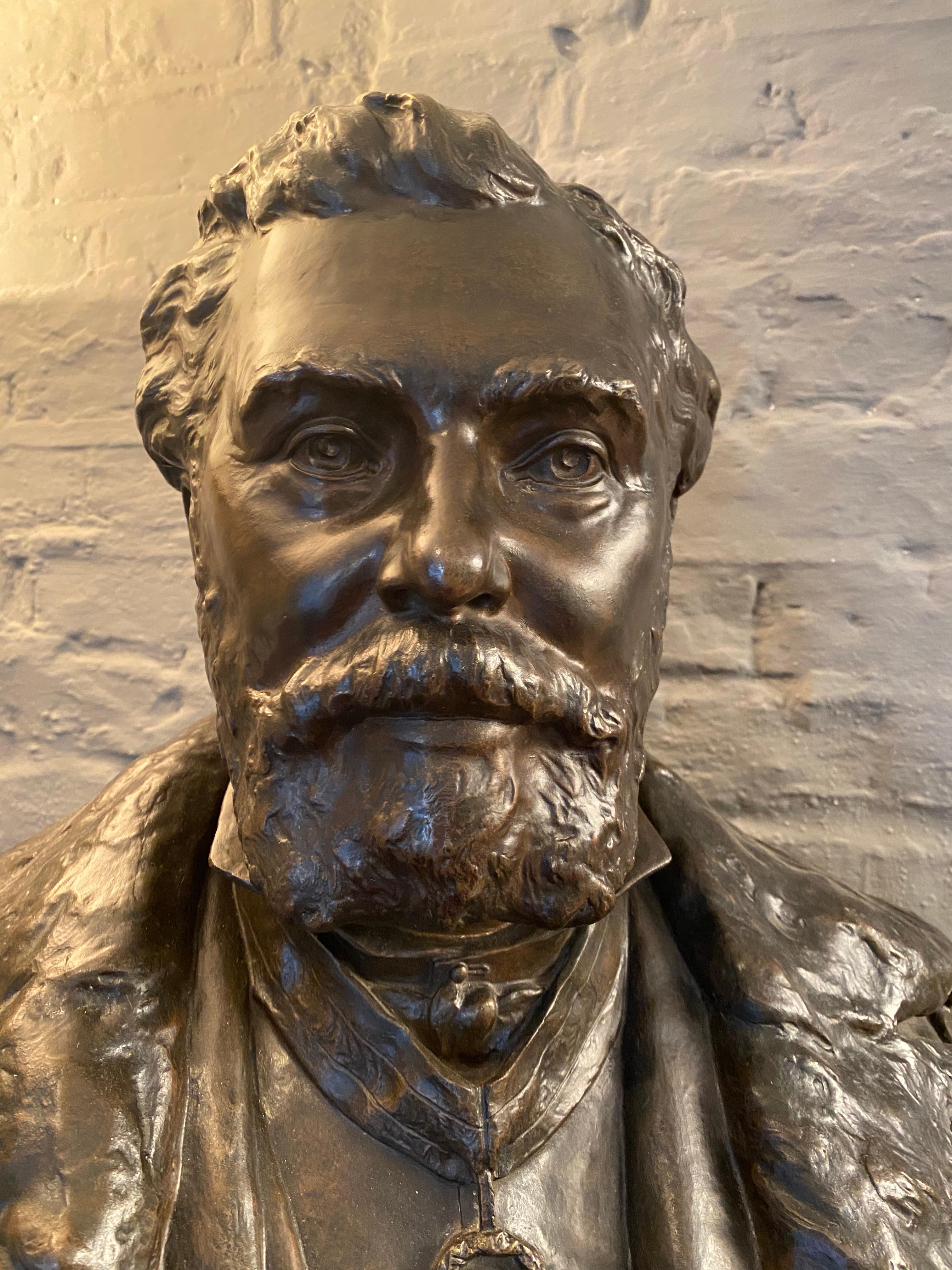 19th Century Bronze Bust from Thiebaut Freres Paris Foundry 6