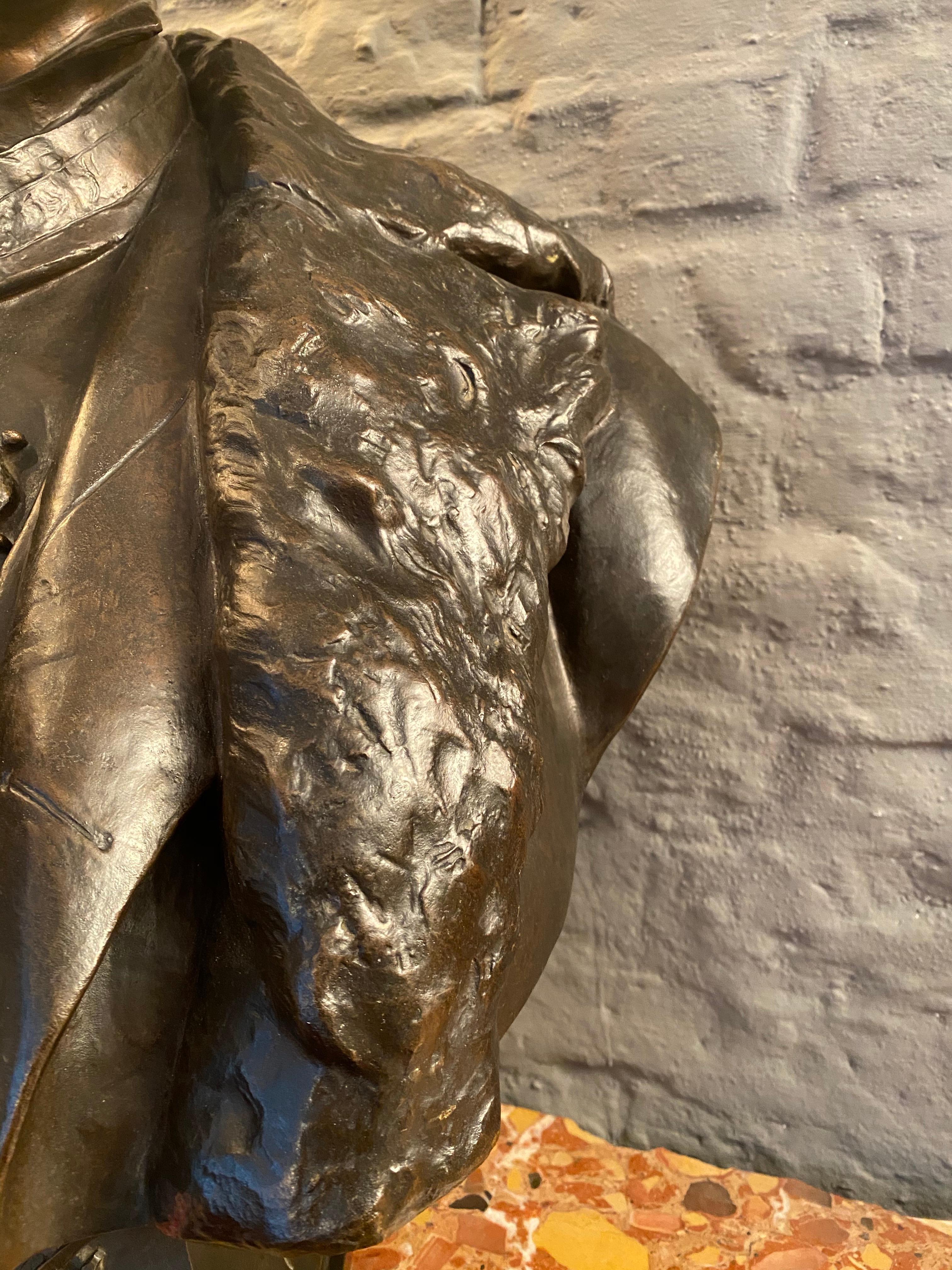 19th Century Bronze Bust from Thiebaut Freres Paris Foundry 7