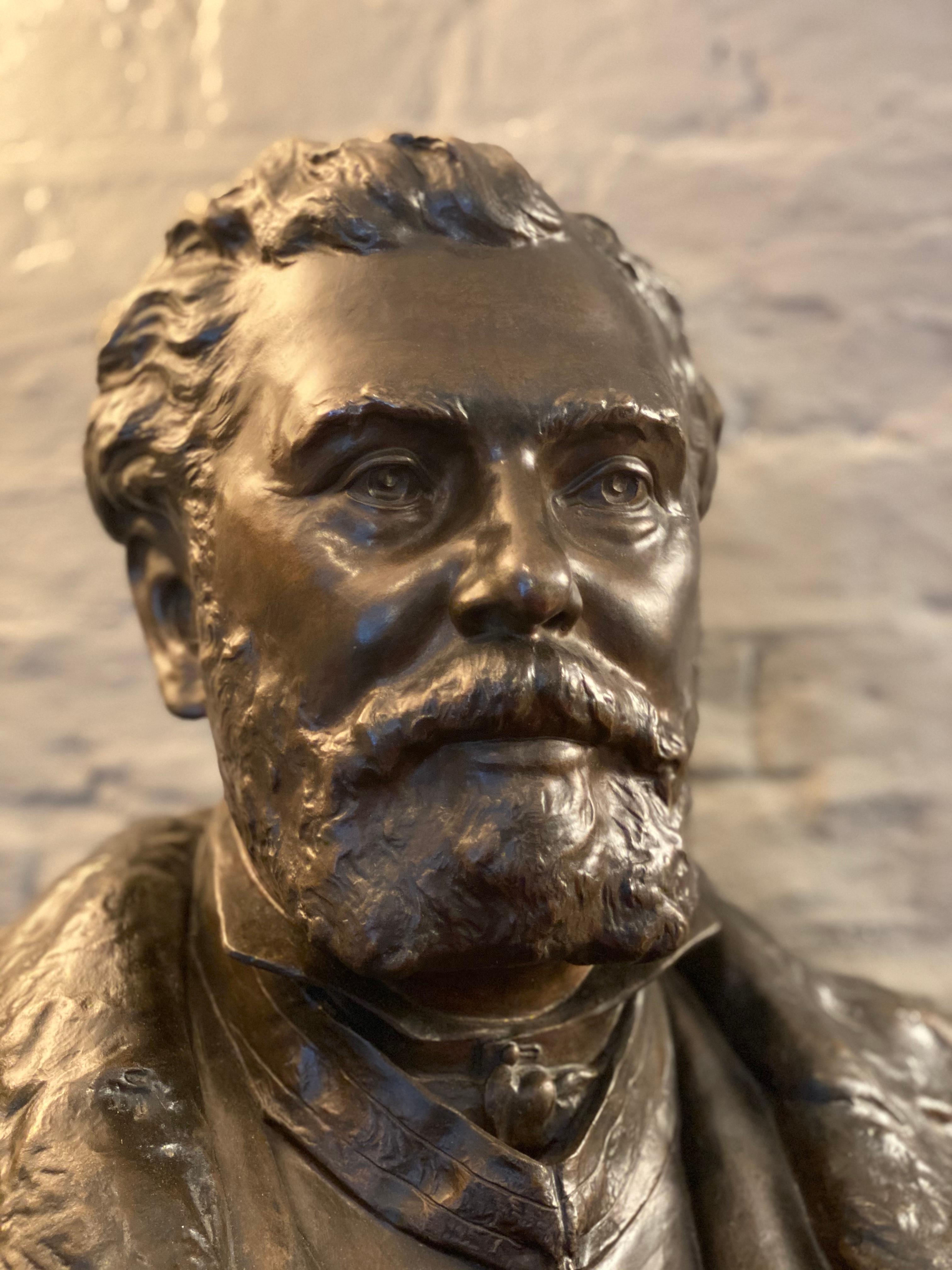 French 19th Century Bronze Bust from Thiebaut Freres Paris Foundry