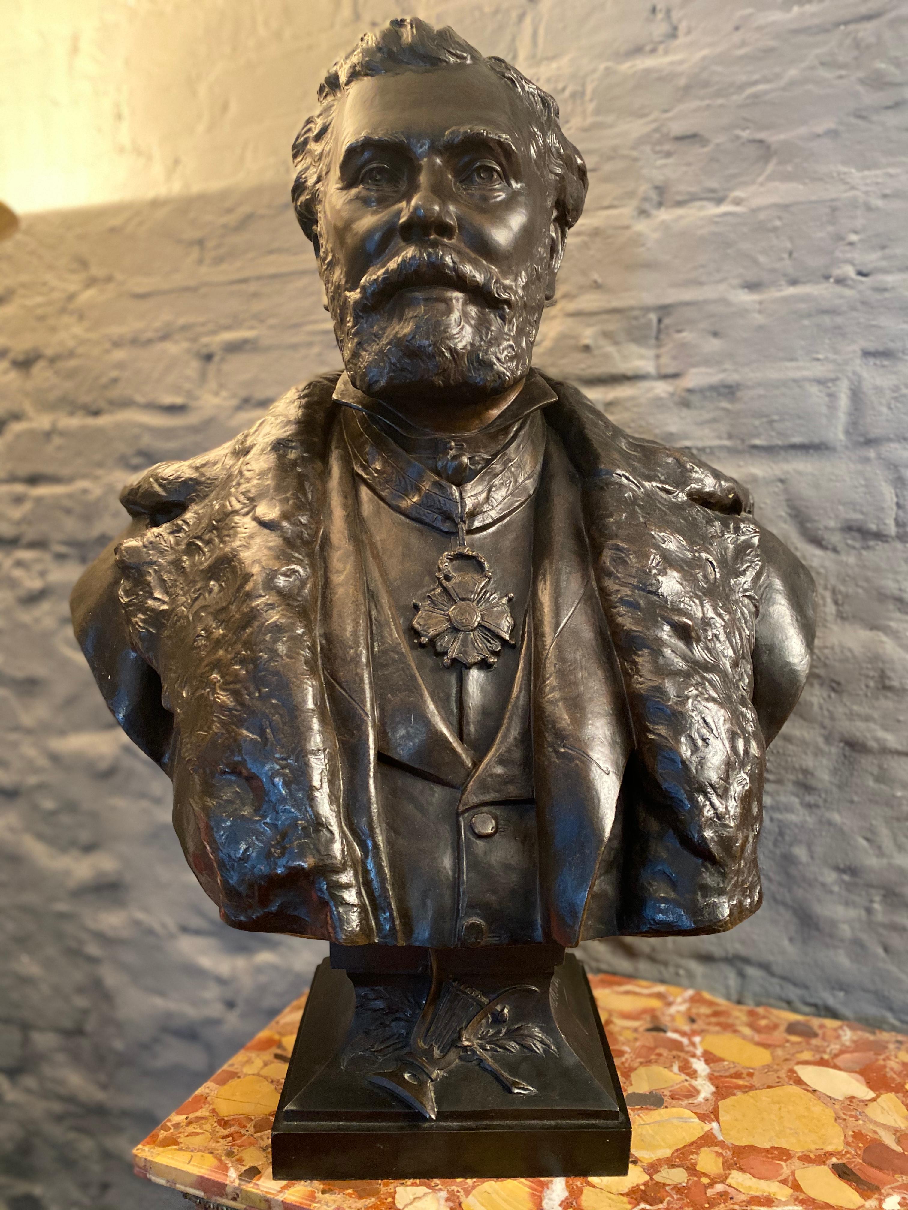 19th Century Bronze Bust from Thiebaut Freres Paris Foundry 2