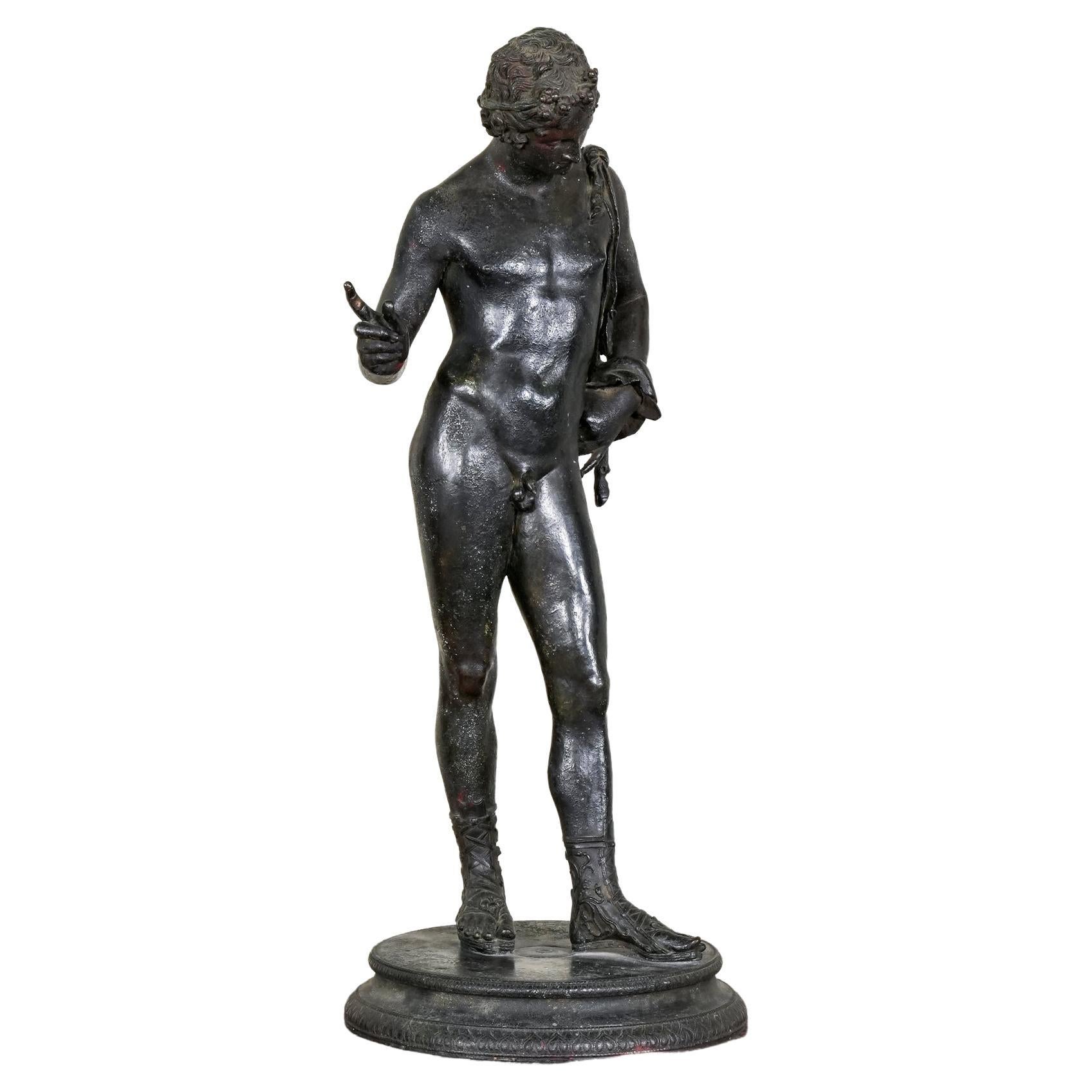 19th Century Bronze Narcissus by Sabatino