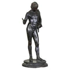 19th Century Bronze Narcissus by Sabatino