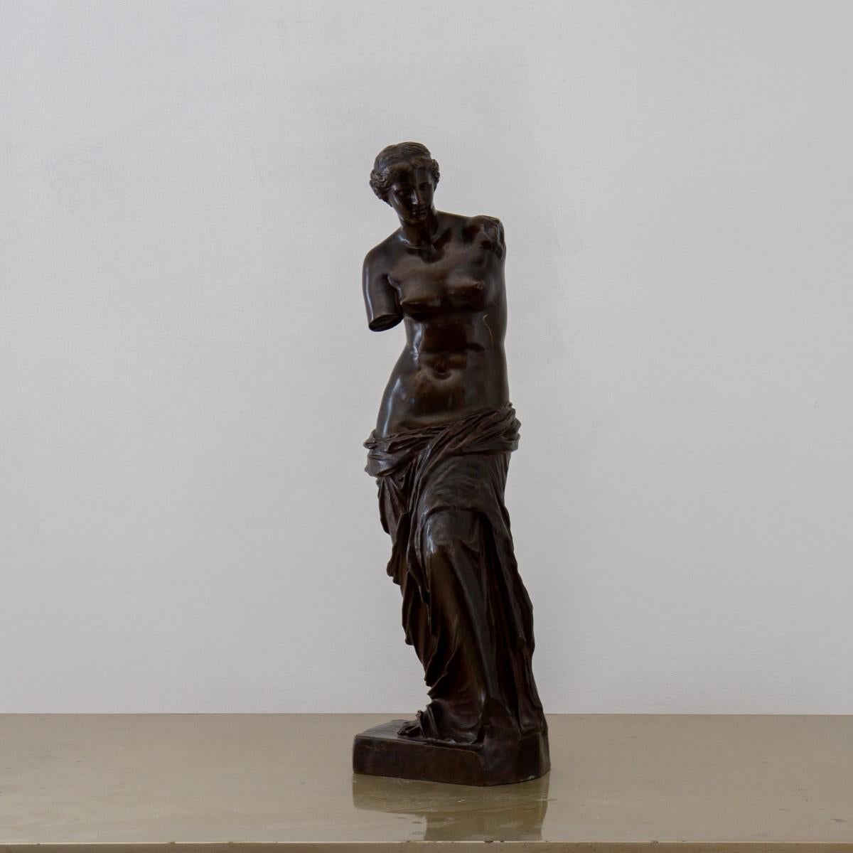 Grand Tour 19th Century Bronze 'Venus De Milo' Signed F. Barbedienne