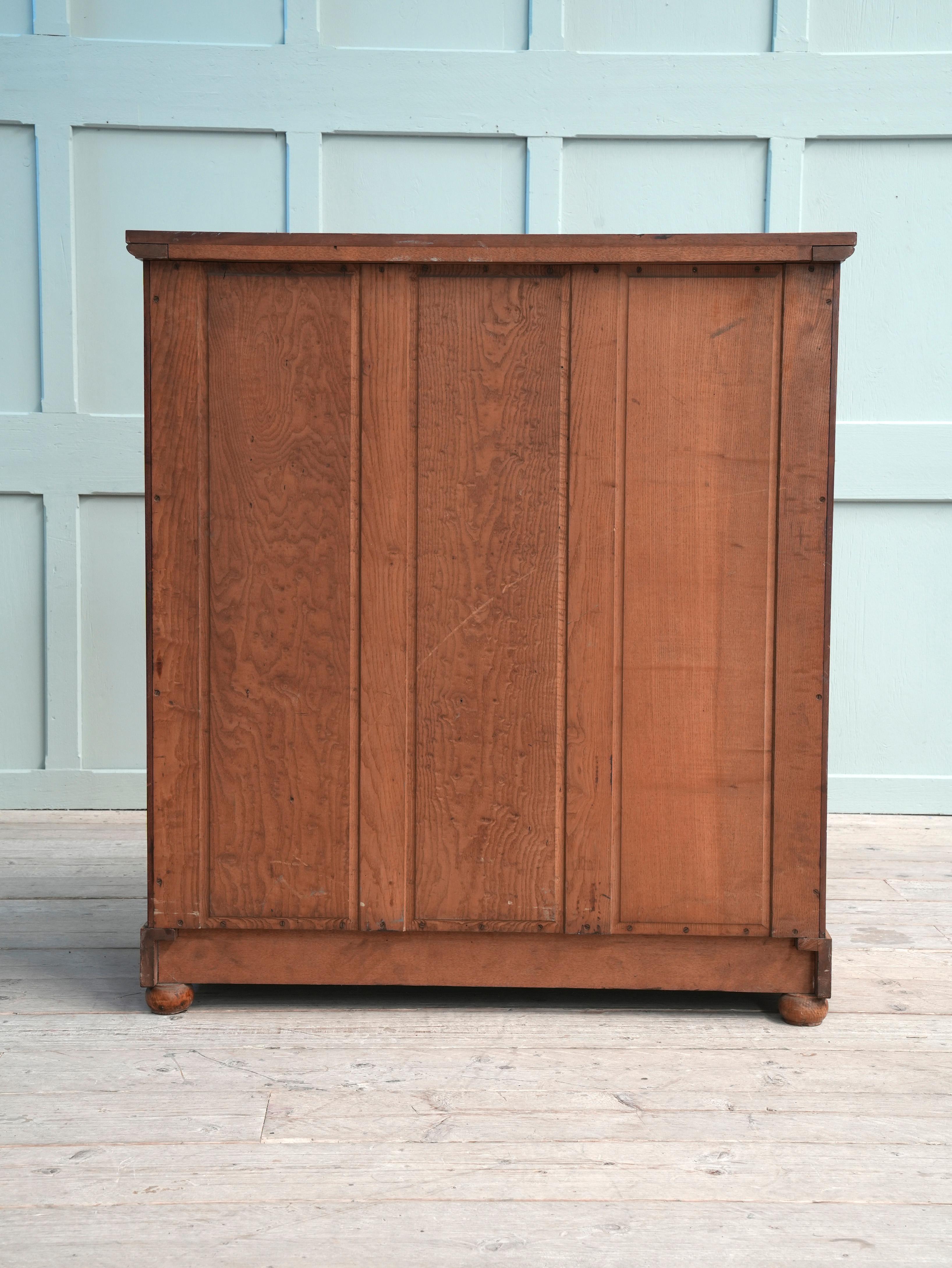 19th Century Burr Ash Chest of Drawers 13