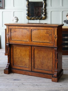 19th Century Burr Oak Secretaire