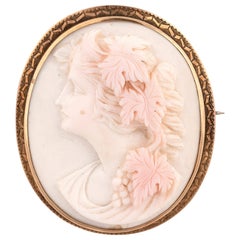 Antique 19th Century Cameo Brooch
