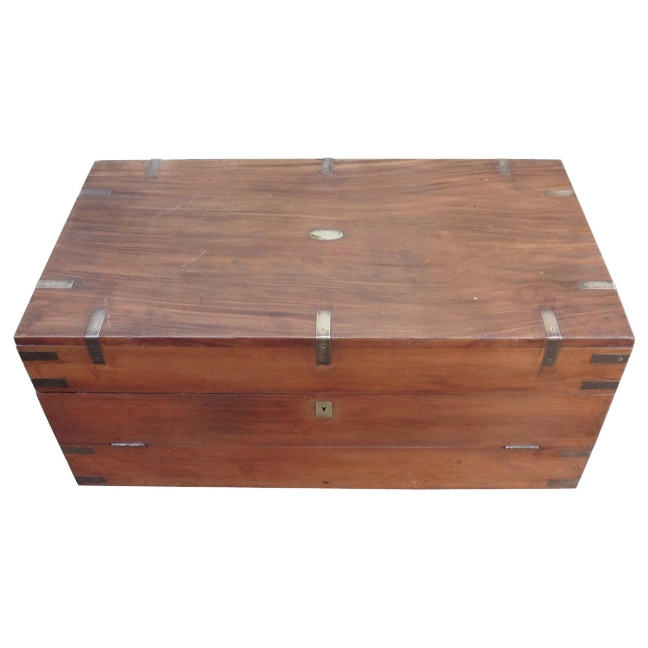 19th Century Camphor Wood Campaign Chest