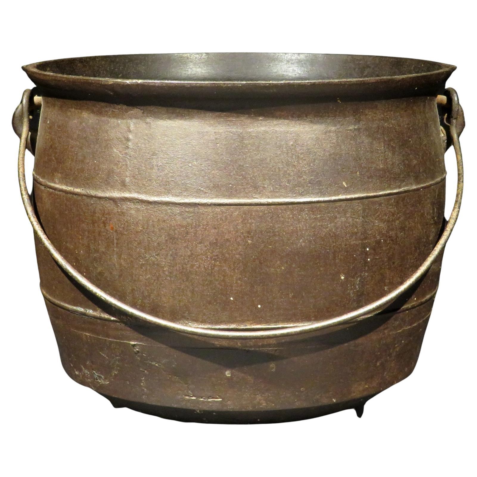 19th Century Cast Iron Cauldron or Kettle, Continental circa 1830 For Sale