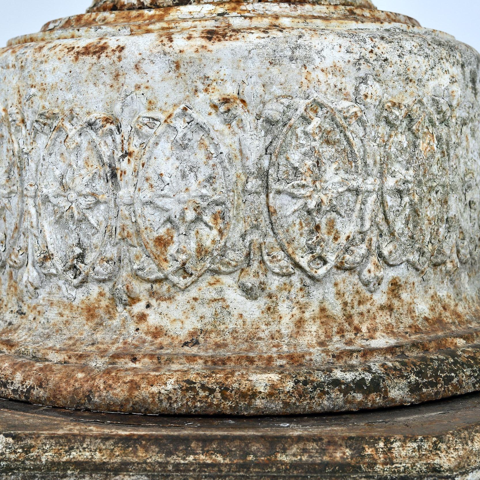Late 19th Century 19th Century Cast Iron Urn