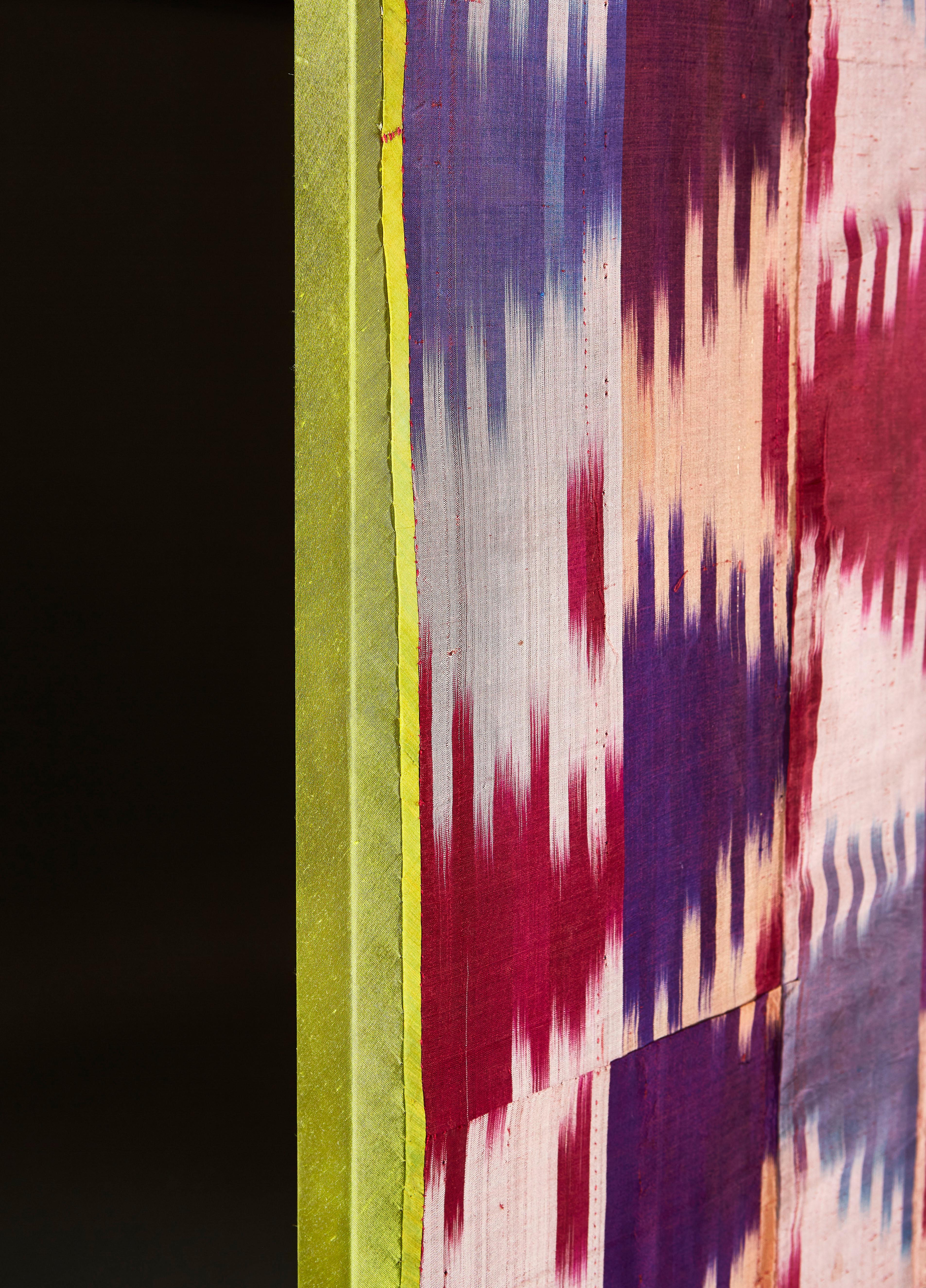 Zentralasiatische Ikat des frühen 20. Jahrhunderts (Usbekisch) im Angebot