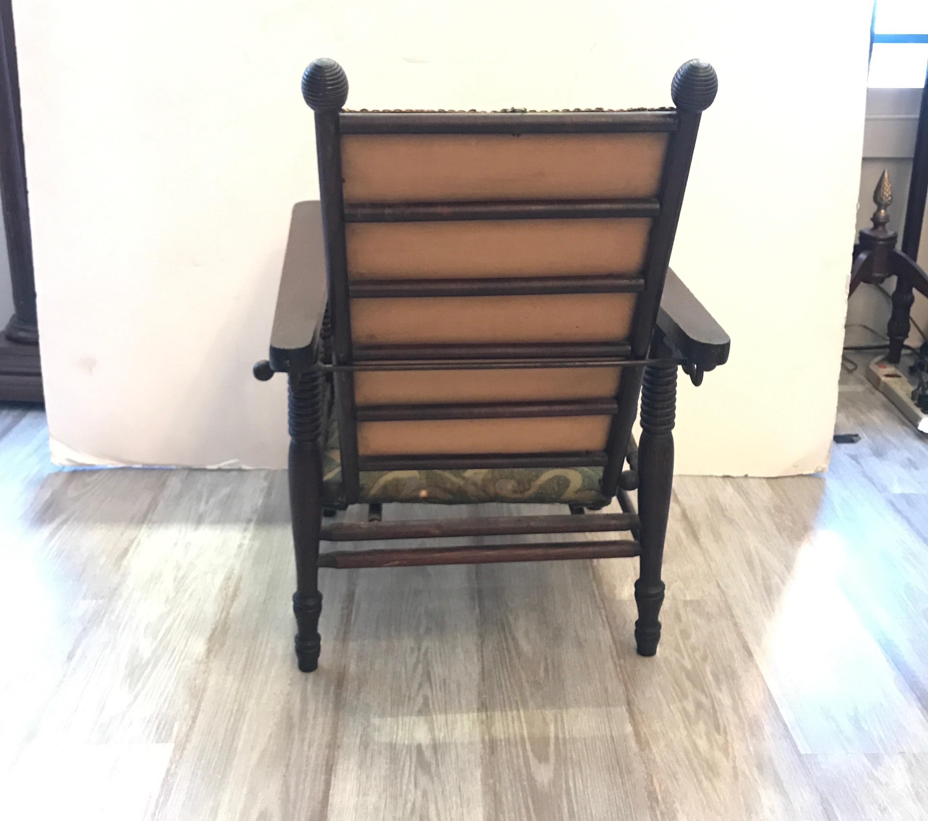 Late 19th Century 19th Century Childs Chair with Reclining Back For Sale