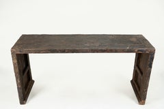A 19th Century Chinese Altar Table with Original Patina and Scroll Feet