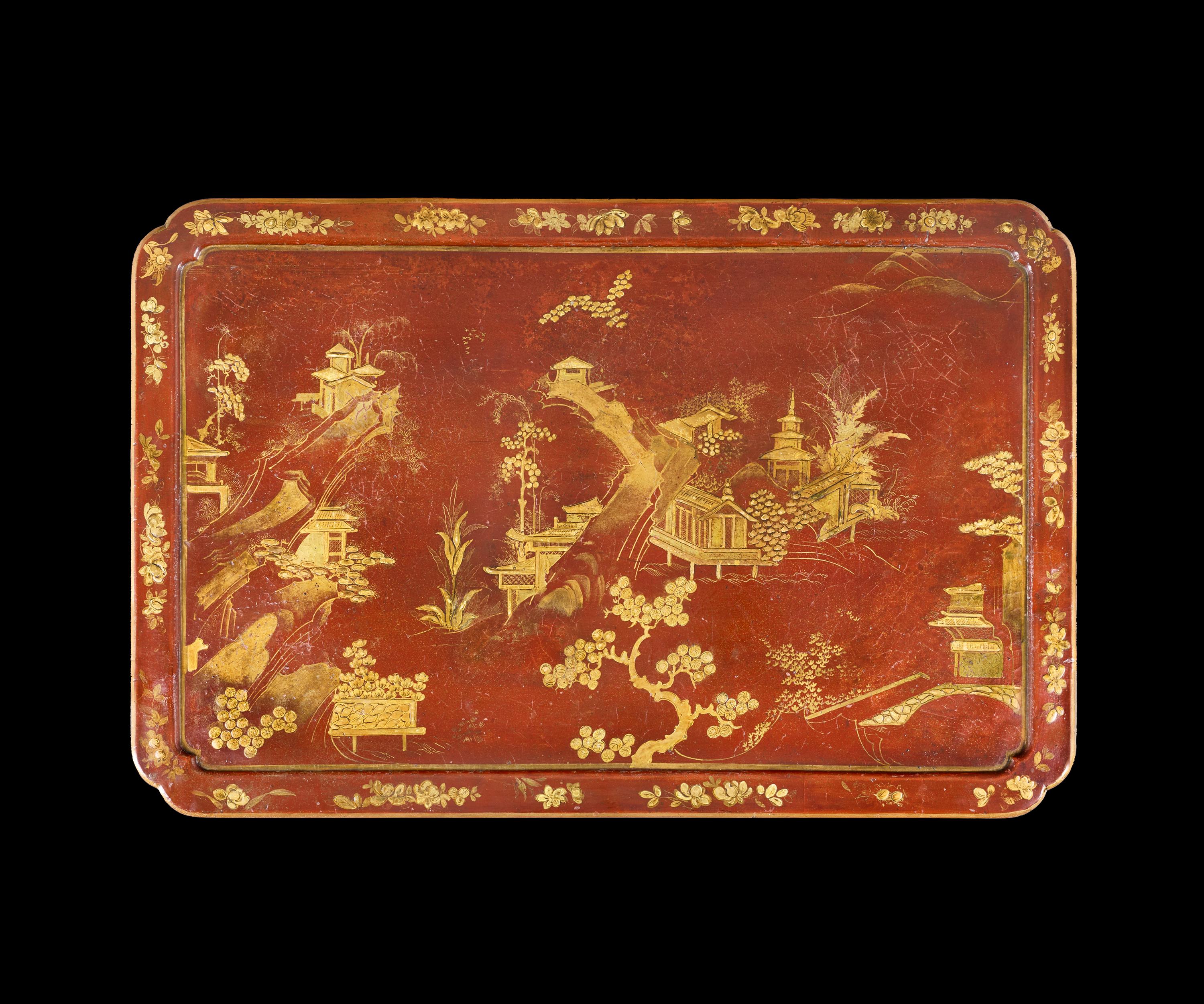 A 19th Century Chinese Red Lacquer Coffee Table For Sale 2