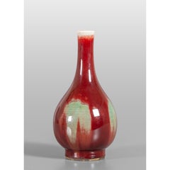 A 19th Century Chinese sang-de-boeuf glazed porcelain vase