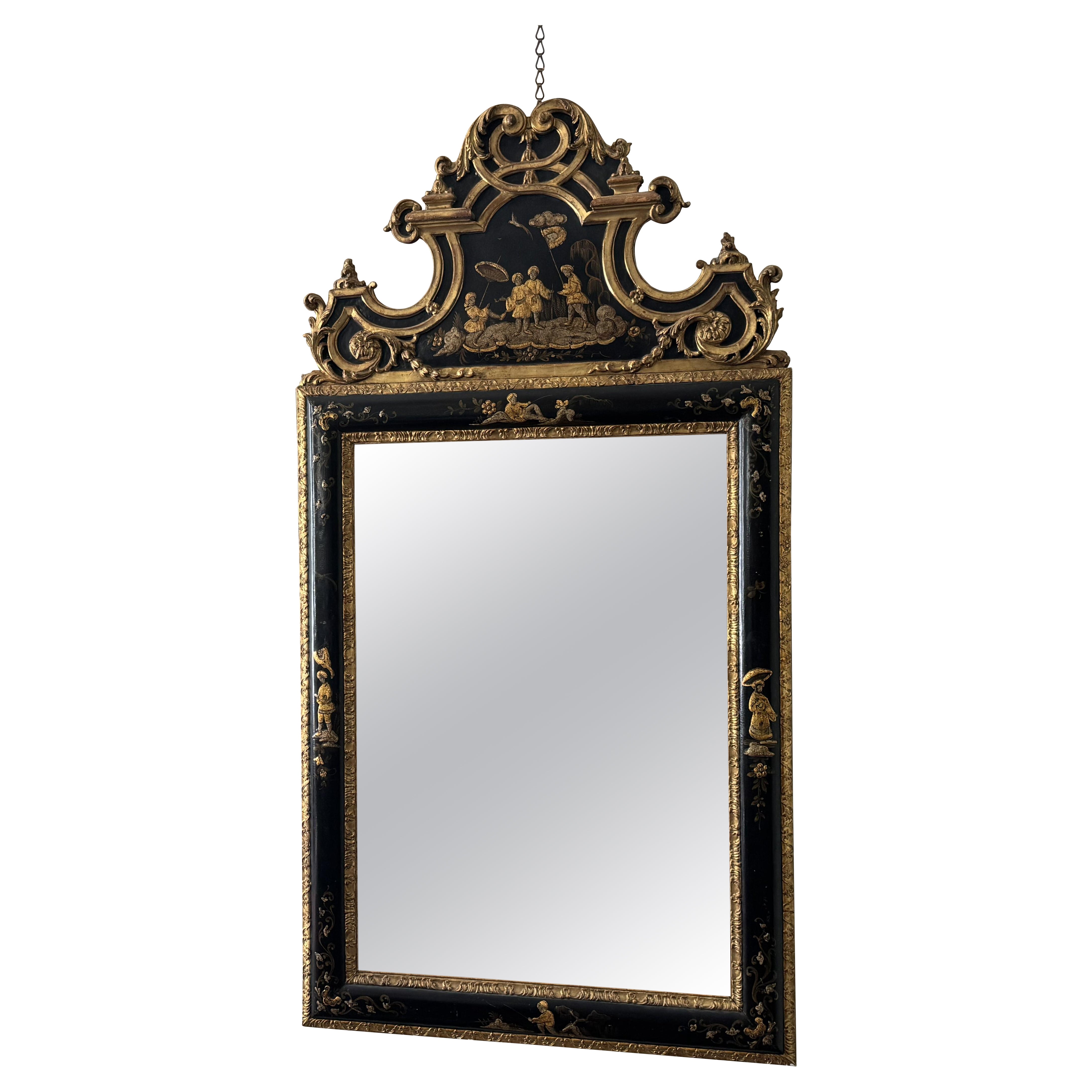 A 19th Century Chinoiserie Mirror For Sale