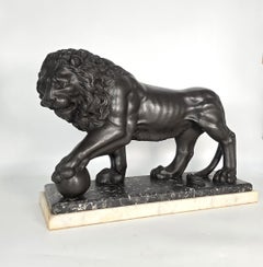 Klassische Skulptur eines Medici-Löwen aus dem 19. Jahrhundert, England um 1850