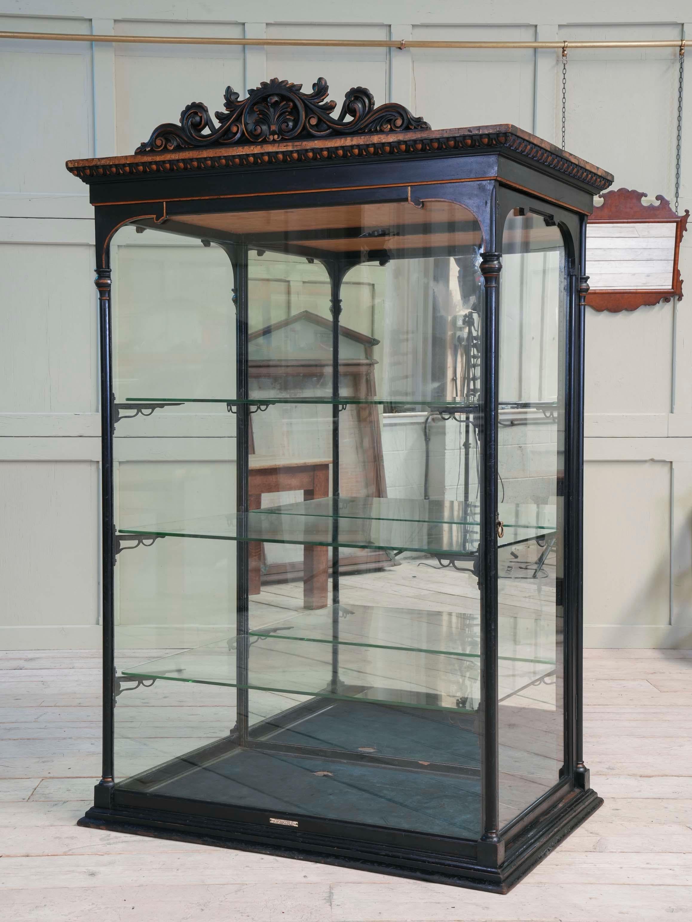 19th Century Display Cabinet by Parnell & Sons 6