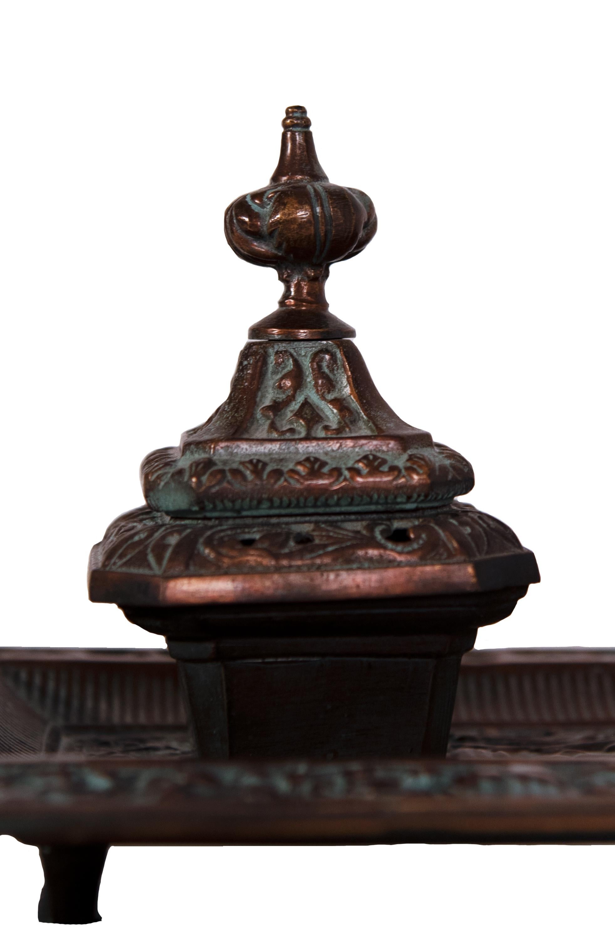 19th Century Double Inkwell 'Encrier' In Good Condition For Sale In Salt Lake City, UT