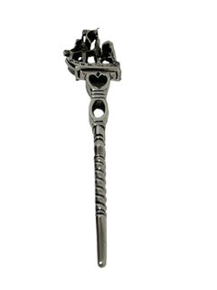 19th Century Dutch Silver Pipe Stopper with Ship