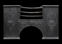 19th Century English Cast Iron Hob Grate