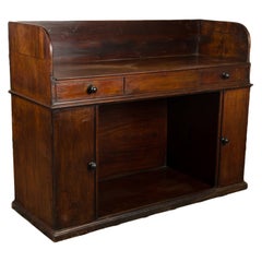 A 19th Century English Mahogany Kneehole Desk.
