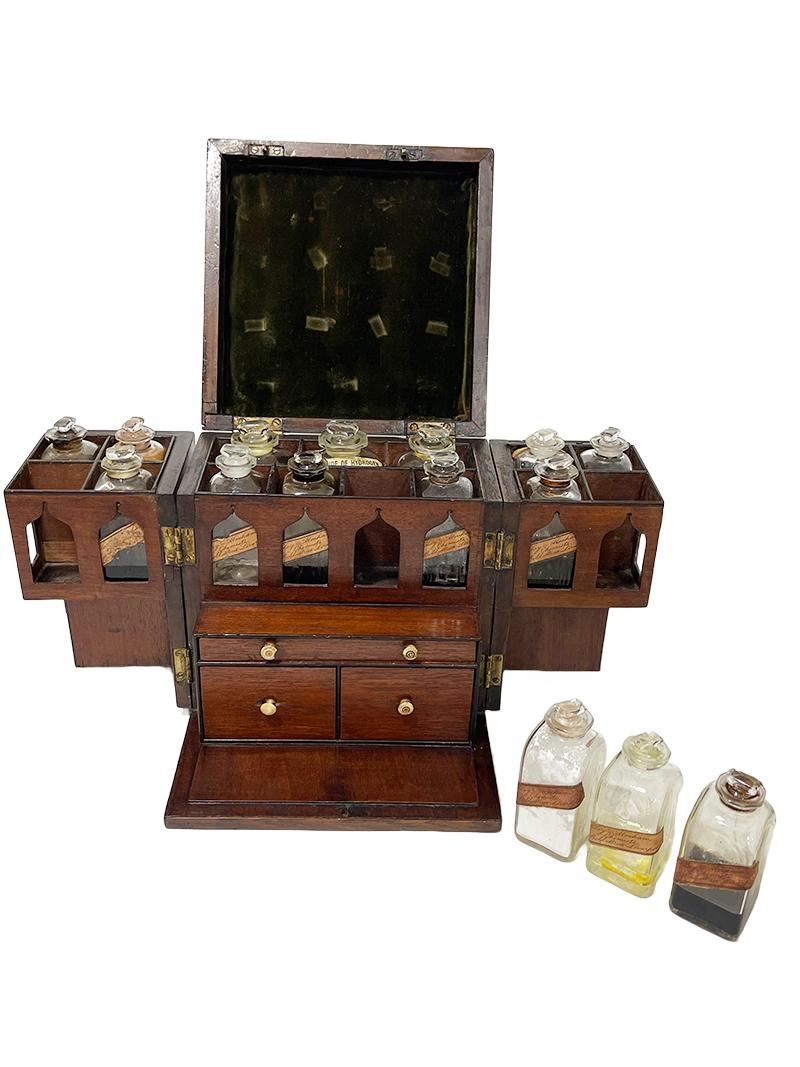 19th Century English Medicine Chest by Clay and Abraham, Liverpool For Sale 9