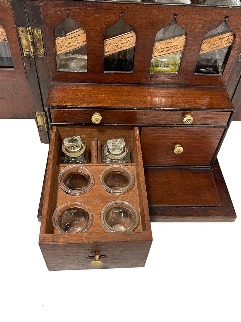 19th Century English Medicine Chest by Clay and Abraham, Liverpool For Sale 12