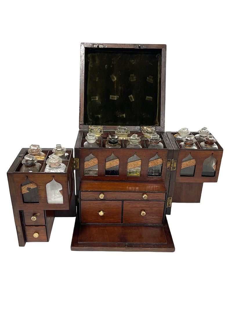 19th Century English Medicine Chest by Clay and Abraham, Liverpool For Sale 2