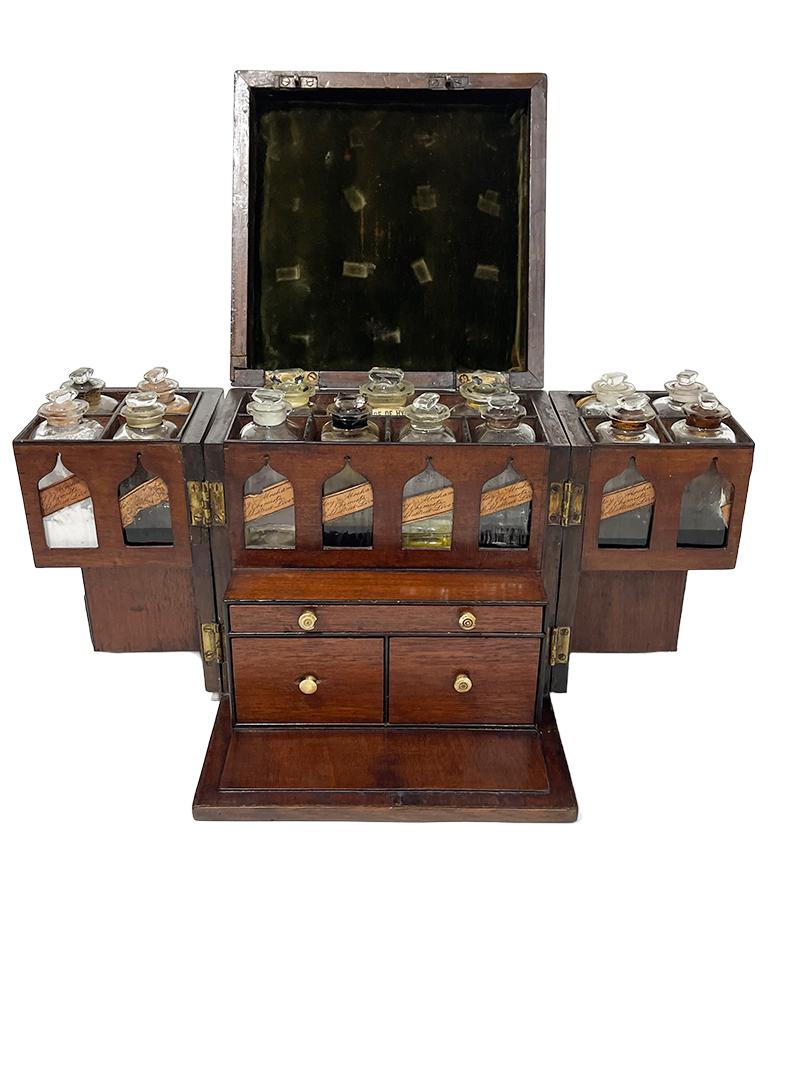 19th Century English Medicine Chest by Clay and Abraham, Liverpool For Sale 3
