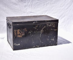 19th Century English Metal Deed´s Box